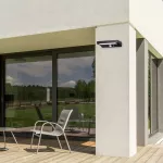 Certovo, outdoor solar wall lamp, LED4W, with shade: 360lm, without shade: 600lm, H10cm, D18,5cm, L22cm, motion sensor, IP55