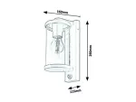 7892 Lampa zewnętrzna ścienna Silistra E27 1x MAX 60 antracyt