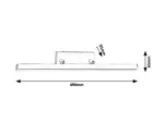 5782 Kinkiet łazienkowyANDREW, LED, 12W (820lm, 3000K), IP44, biały matowy 230V, 50Hz
