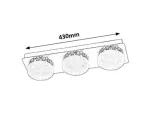 5663 Spot Hilary LED/ 15W, IP20 (1200lm, 4000K), chrom/szkło oplalizowane 230V, 50Hz