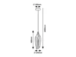 Bellini,ind.pend. E27 1xMAX60W, H100cm