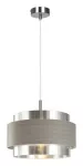 5383 Lampa wisząca Basil E14/ 1x max.10W chrom satyna / srebrny dąb 230V, 50Hz
