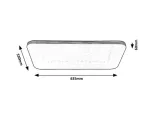 3410 Lampa sufitowa Oscar LED 36W chromowy L63cm