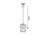 3177 Lampa wisząca Monet E27 1xMAX40W chrome