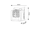 3113 Lampa ścienna Duchess ind Wall G9 40W chr glass cryst