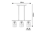 5078 Lampa wisząca Miroslaw E27 3xMAX 40W czarny