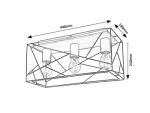 Boire,ind.ceil. E27 3xMAX40W, L44cm