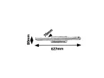 6130 Kinkiet John LED/18W IP44 (1700lm,4000K) 627mmx70mm brąz 230V, 50Hz
