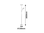 7006 Lampa stojąca Vlasta LED Chrom/satyna 3000K 1400+400Lumen 18W+5W 230V, 50Hz