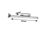 5729 Kinkiet Silas LED/18W IP44 (1700lm,4000K) 627mmx100mm brąz 230V, 50Hz