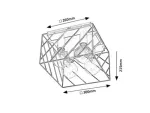 Boroo,ind.ceil. E27 4xMAX25W, D30cm