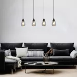 Ilmari,ind. pendant, E27 4xMAX15W, L72cm