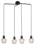 3540 Lampa wisząca Belano E27 4x MAX 40W czarny