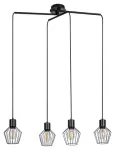 3540 Lampa wisząca Belano E27 4x MAX 40W czarny