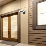 Certovo, outdoor solar wall lamp, LED4W, with shade: 360lm, without shade: 600lm, H10cm, D18,5cm, L22cm, motion sensor, IP44
