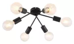 3990 Lampa sufitowa Lamar E27 6xMAX 40W matt black