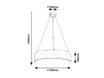 5082 Lampa wisząca Renata E27 G45 3x MAX 10W matt black