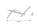 Negan,ind.ceil. LED24W, L114cm, H8,5cm
