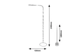 Adelmo,ind.floor, LED10W, H140cm, black
