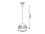 5086 Lampa wisząca Norena E27 1x MAX60W czarny