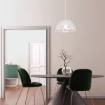 5085 Lampa wisząca Norena E27 1xMAX 60W matowy biały