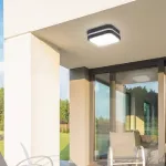 8850 Plafon Hamburg LED 12W kwadrat 4000K antracyt/biały 230V, 50Hz
