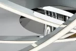 Cyclone,ind.ceil.LED21W, chrome, H9cm