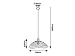 4347 Lampa wisząca Iduna E27 1x MAX 60W czarny