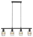 5284 Lampa wisząca Indiana E14 4x MAX25W matt black shade diameter 95cm