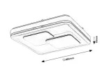 2604 Lampa sufitowa Hecate LED 40W black 48cm