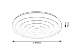 Katina,ind.ceil. LED36W, D47,5cm, white