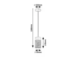 Callum,ind.pend. E27 3xMAX25W, L60cm