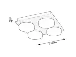 Attichus,ind,ceil. LED21W, D28cm