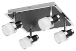 5024 Lampa łazienkowa Harold LED/20W IP44 (1600lm,4000K) chrom/czarny/opal 230V, 50Hz