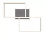 Athelstan,ind.ceil. LED40W,silver/br.alu