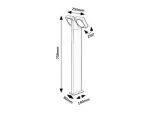 77102 Telde lampa ogrodowa stojaca LED 14W IP54 -20°C;45°C