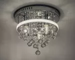 2236 Lampa sufitowa Pallas LED 20W+3xE14 chrome D30