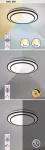 2130 Lampa sufitowa Lupita LED 40W black D49cm