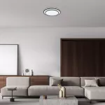 2130 Lampa sufitowa Lupita LED 40W black D49cm
