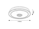 Nikolaus,ind,ceil. LED24W, D39,5cm