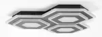 Bitsi,ind.ceil. LED72W, L43cm, black