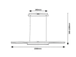 Contessa,ind.pend. LED48W, black