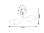 Irelia,ind.ceil. LED23W, L43,5cm