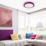 1510 Plafon LEONIE RGB LED/32W, IP20 ( 2400lm, 3000K-6500K), biały 230V, 50Hz