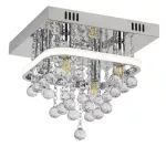 2238 Lampa sufitowa Pallas LED23W+4xE14 chrome 30cm