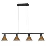 3160 Lampa wisząca Alvaro E14 4XMAX40W black+gold