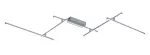 Negan,ind.ceil. LED40W, L178cm, H11,5cm