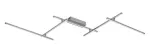 Negan,ind.ceil. LED40W, L178cm, H11,5cm
