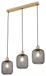 3132 Lampa wisząca Grendel E27 3x60W beech+blk D15