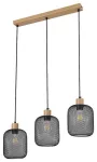3132 Lampa wisząca Grendel E27 3x60W beech+blk D15
